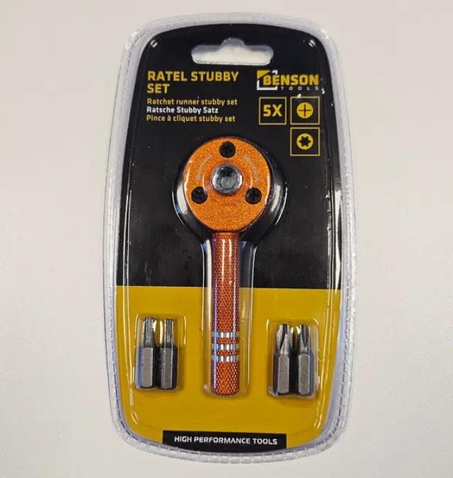 Nut runner stubby set 5 pieces