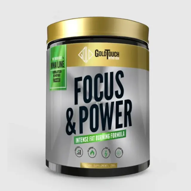 GoldTouch Nutrition Focus & Power Pre Workout Ενίσχυση Απόδοσης & Δύναμης, Λεμόνι 200gr