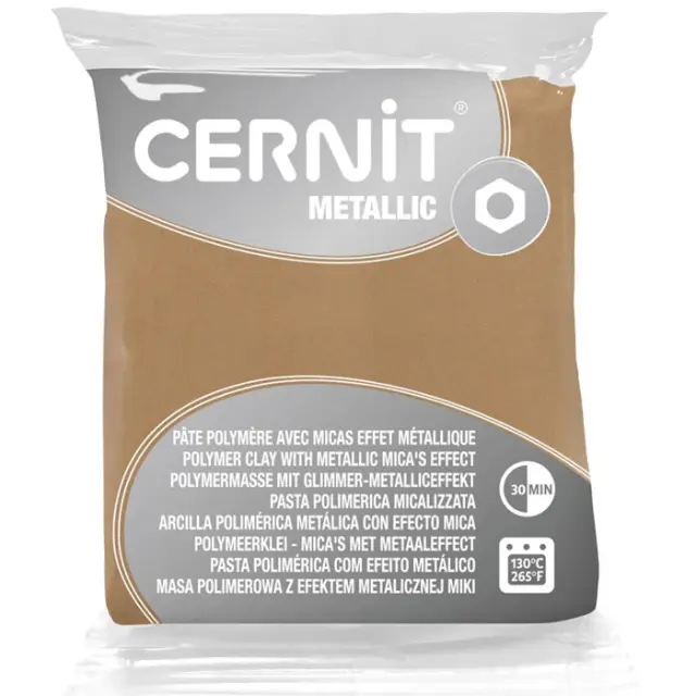 Πολυμερικός Πηλός Cernit Metallic No045 - Champagne - 56gr