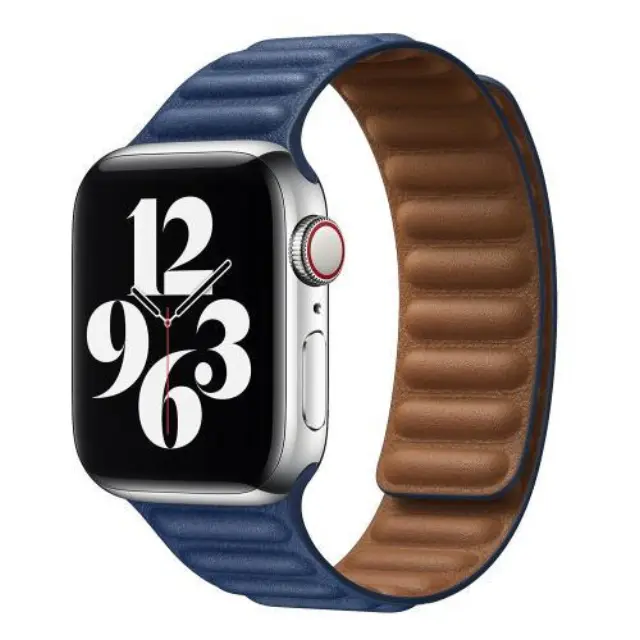 Λουράκι Devia Elegant Leather Apple Watch (38/ 40/ 41/ 42mm) Two-Tone Σκούρο Μπλε N60304