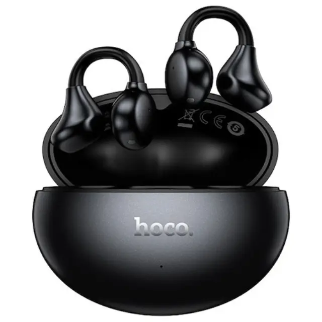 Hoco TWS EA8 Open Ear Bluetooth Handsfree Ακουστικά με Θήκη Φόρτισης Metal Gray