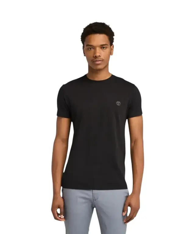 Timberland - Ανδρικό T-shirt με Λογότυπο Oyster River Logo Tee TB0A2BR3-X65 Μαύρο - S