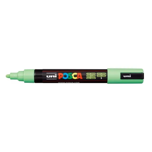 Μαρκαδόρος Σχεδίου Uni Posca PC-5M Medium με πάχος μύτης 1.8-2.5mm - Light GreenPC-5M(E) - AN-ΠPAΣ