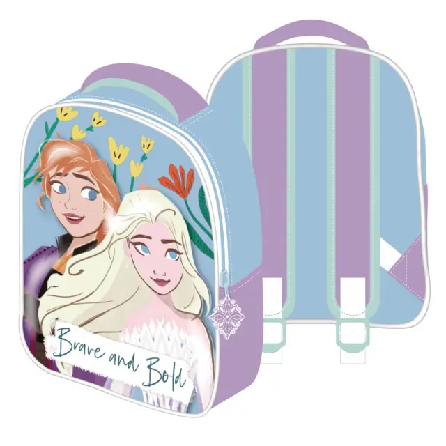 Disney Frozen Brave 3D Παιδική Τσάντα Πλάτης 26 x 32 x 10 cm Σιέλ 2