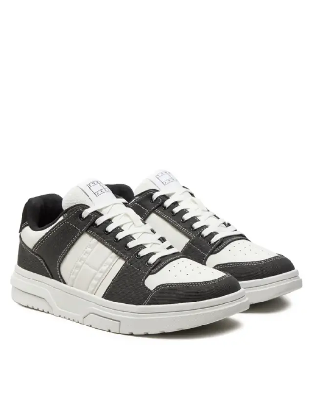 Tommy Hilfiger - Ανδρικά Sneakers The Brooklyn Mix Material EM0EM01428-BDS Μαύρο 2
