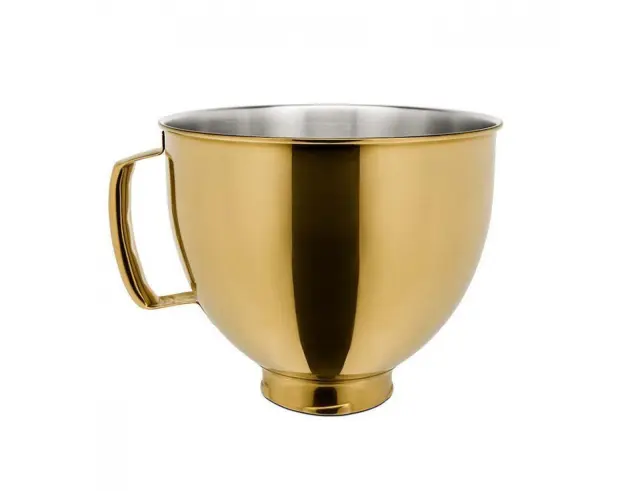 Μπολ KitchenAid 5KSM5SSBRG από ανοξείδωτο ατσάλι με χωρητικότητα 4.8lt - Radiant Gold5KSM5SSBRG
