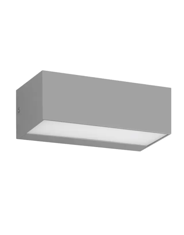 ΦΩΤΙΣΤΙΚΟ ΑΠΛΙΚΑ UP/DOWN LED 230X101X90mm 12W 3000K 700lm IP65 ΠΛΑΣΤΙΚΟ ΓΚΡΙ SEASIDE UNIVERSE