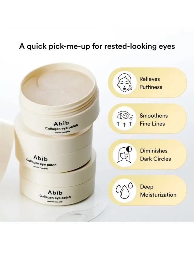 Abib Jericho Rose Jelly Vegan Collagen Eye Patch Μάσκες Ματιών Hydrogel με Vegan Κολλαγόνο για Ενυδάτωση, Ρυτίδες + Μαύρους Κύκλους 3