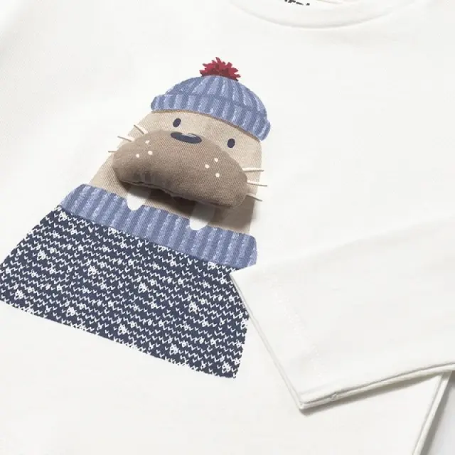 Baby 6 μηνών έως 4 ετών Μπλούζα κρεμ - 3Ε 2
