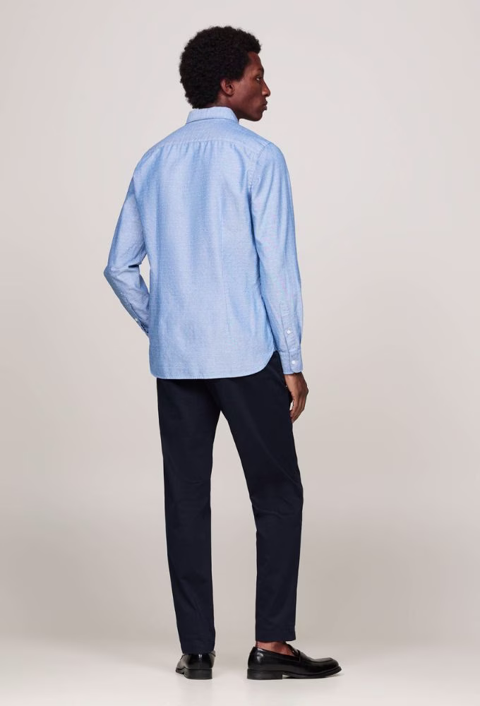 Tommy Hilfiger Πουκάμισο OXFORD Slim Fit Γαλάζιο Γαλάζιο 2