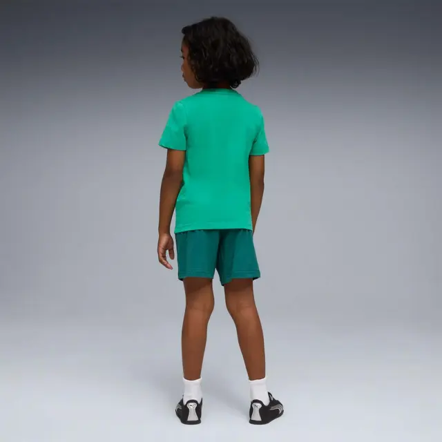 Puma Kids Essentials 1 Color No1 Logo Tee and Shorts Set Πράσινο 685240-40 (Puma) 2