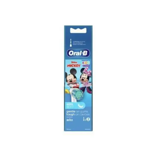 Oral-B Stages Power Mickey Mouse Ανταλλακτικές Κεφαλές της Παιδικής Οδοντόβουρτσας Power Stages, 2τμχ