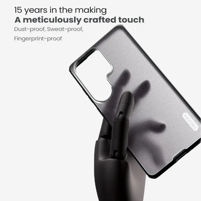 Nillkin Super Frosted PRO Back Cover for Samsung Galaxy S26 Ultra Transparent Black 3