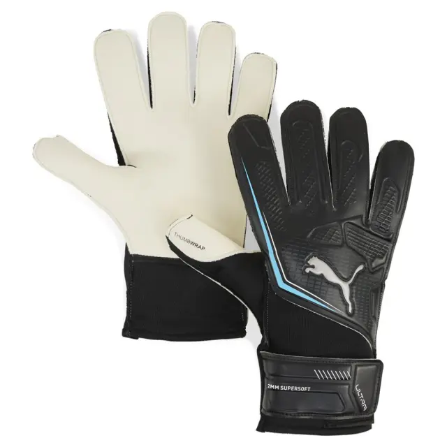 Puma Adult Ultra Play Regular Cut Goalkeeper Gloves Μαύρο - Μπλε 041952-08 (Puma) - 7