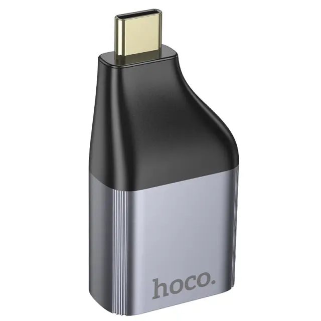 Αντάπτορας Hoco UA34 USB-C σε VGA 2k Γκρι 3