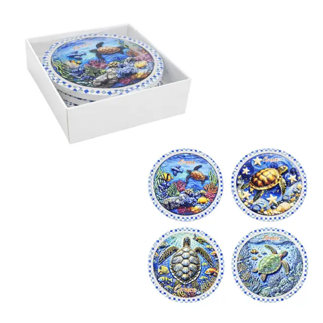 Σετ σουβέρ Greece 4τμχ - Coaster set 4pcs 026067