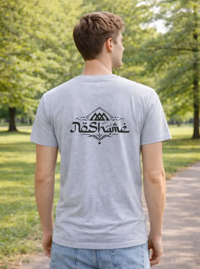 T-shirt Noshame® Γκρί με τύπωμα - 142629 - XXL