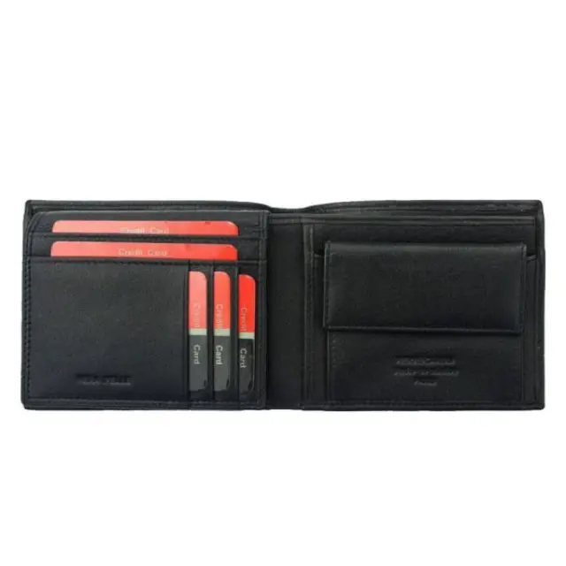 Δερμάτινο Πορτοφόλι Ανδρικό RFID PIERRE CARDIN 2130 TILAK76 Μαύρο 3