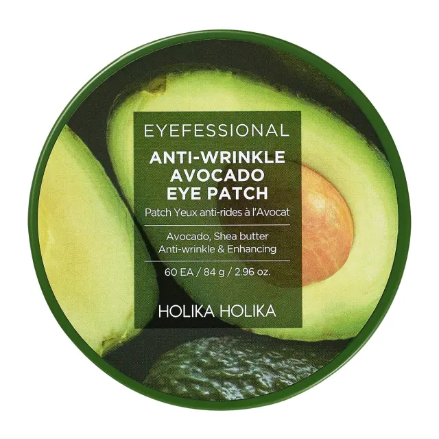 Holika Holika Eyefessional Anti-Wrinke Avocado Eye Patch 60pcs 84g NEW