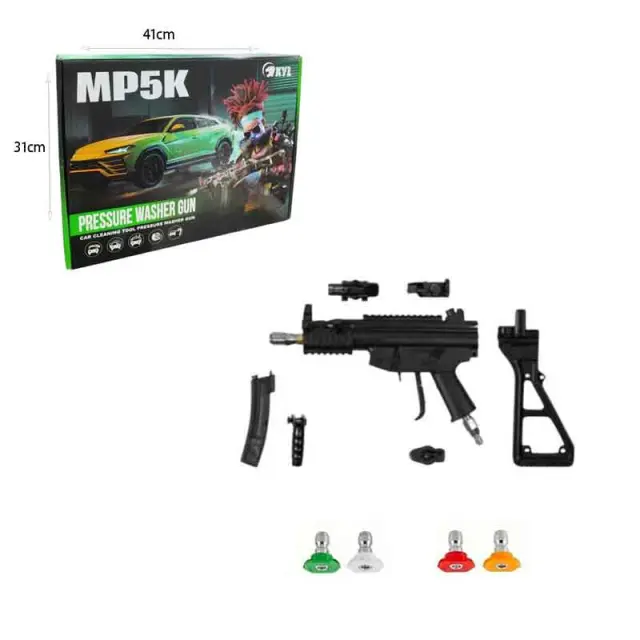 MP5K Πιστόλι Πίεσης Νερού για Πλυστικό Μηχάνημα – Σετ με 4 Μπεκ - Cleaning gun 030224 3