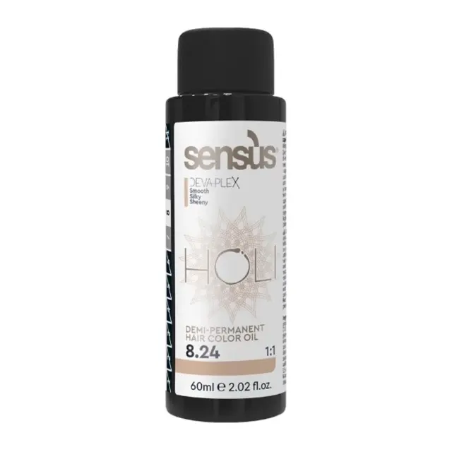 Holi-8.24 Ημι-Μόνιμη Βαφή - Light Brown Blonde - Ανοιχτό Ξανθό Καστανό 60ml - Sensus