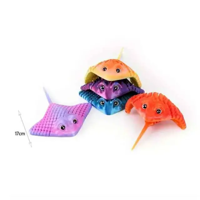 Πλαστικό Παιχνίδι Χειρός Σαλάχι 17cm - Plastic Stingray Toy 0303004 3