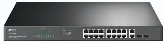 Tp-Link Unmanaged Switch L2 SG1218M 16-Port Gigabit 2-Port SFP Black (TL-SG1218MP)