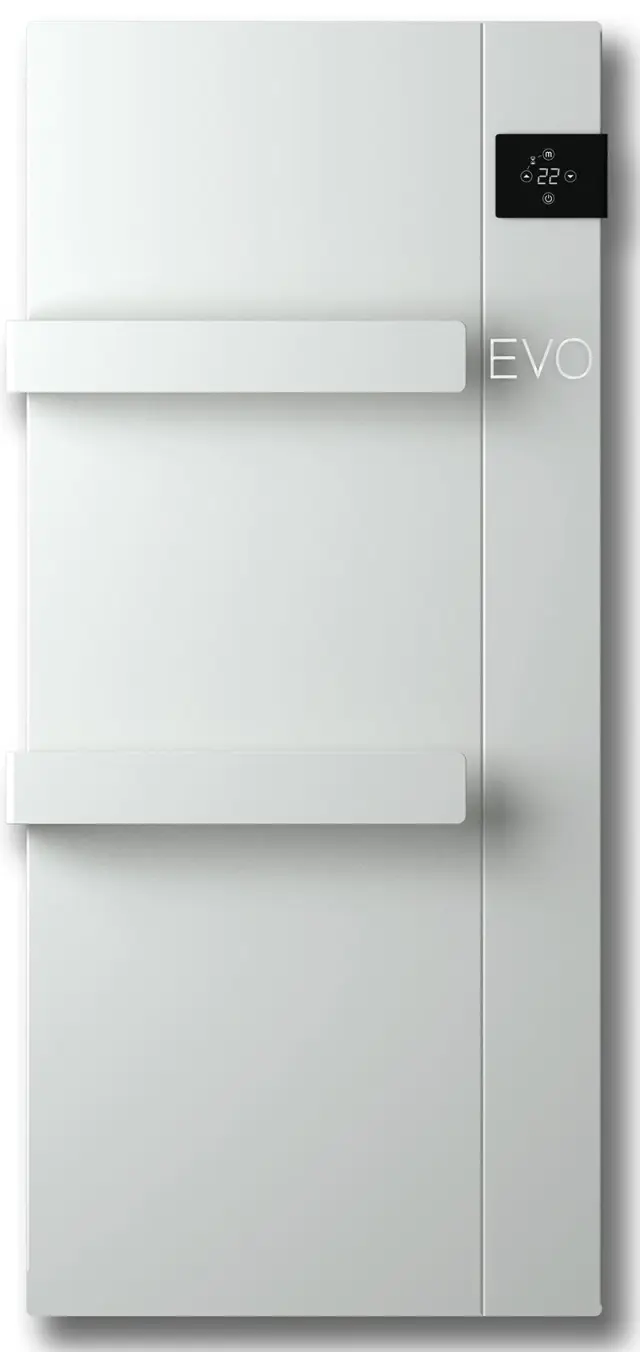 Radialight Onsen Evo 1000 Watt Λευκή - Ψηφιακή Πετσετοκρεμάστρα Μπάνιου