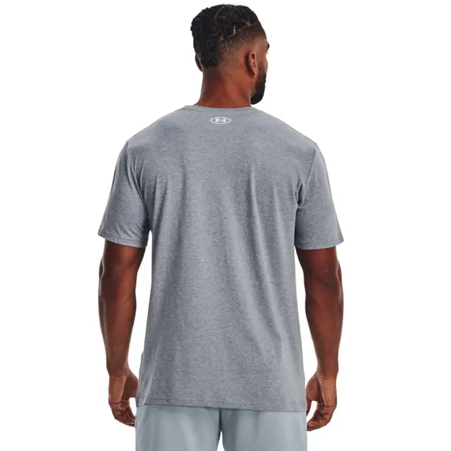 Under Armour Chest Stripe T-Shirt (1376830-035) - Γκρί - S 2