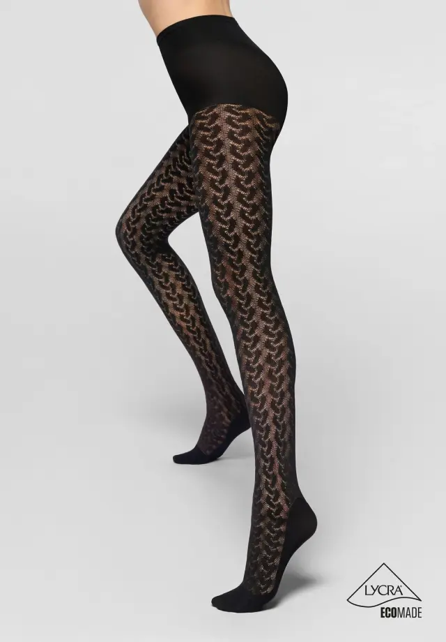 Oroblu Eco Waves Καλσόν Bio-Derived Sneakers Tights Μαύρο 40 Den
