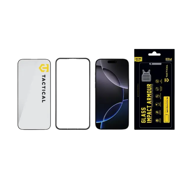 Tactical Glass Impact Armour for Apple iPhone 16 Pro Max 3