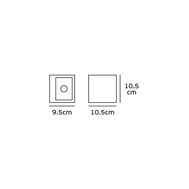 Kid Φωτιστικό Led τοίχου 12W 3000K 4x68° IP54 10.5x10.5x9.5cm γκρι Γκρί 2