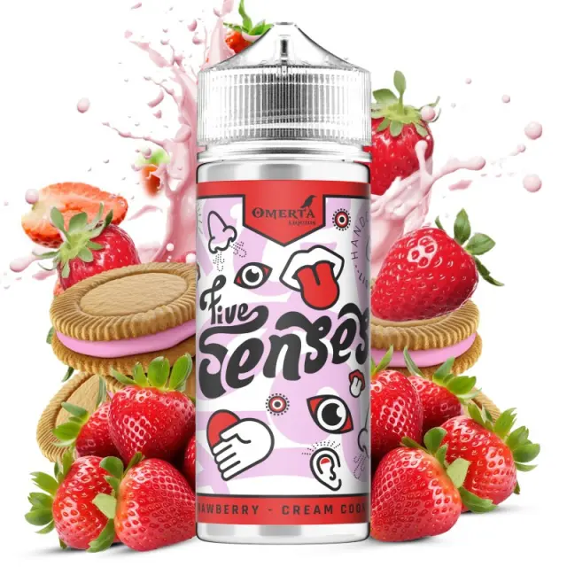 Strawberry Cream Cookies 30ml (120ml) - 5 Senses by Omerta