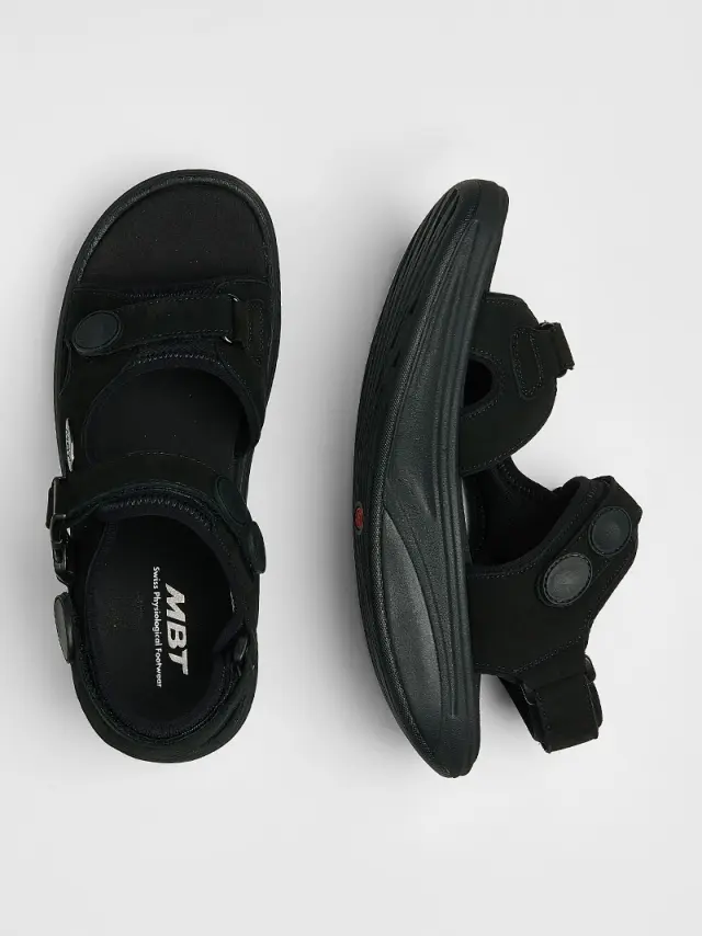 MBT Πέδιλα Ανδρικό δέρμα Nubuck Μαύρο MBT/700824 BLACK 3