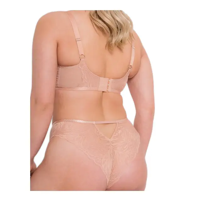 Curvy Kate Γυναικείο Σουτιέν Μεγάλα Μεγέθη Lace Daze Balcony, Χρώμα Latte 3