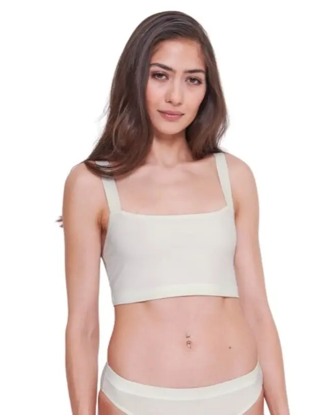 Sloggi Γυναικείο Μπουστάκι GO Casual Top, Χρώμα Silk White