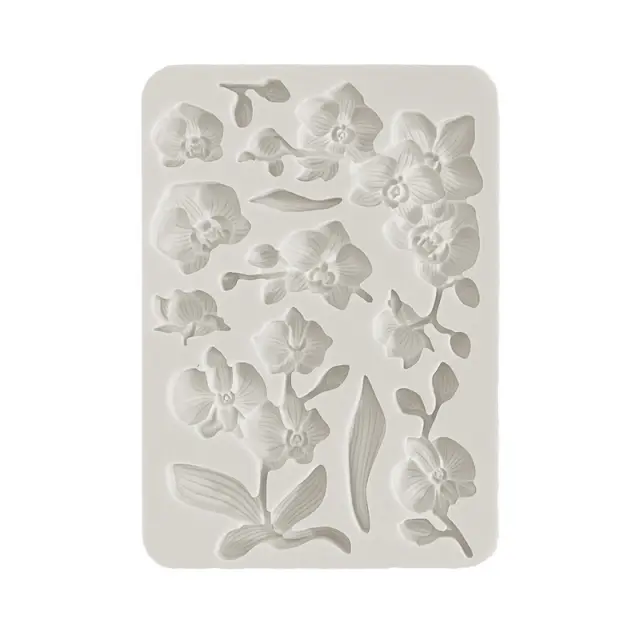 Καλούπι σιλικόνης A5, 15×21cm, Stamperia, Orchids and Cats, Orchids