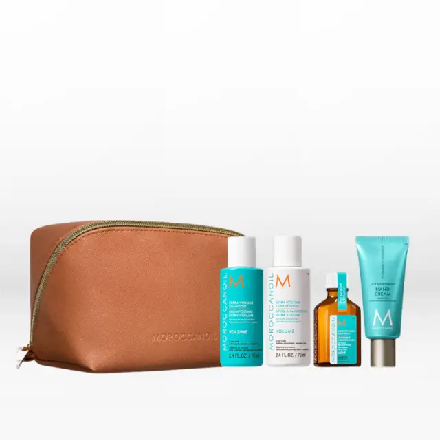 Moroccanoil Volume Travel Set (Shampoo 70ml, Conditioner 70ml, Treatment Light 25ml, Hand Cream 40ml) 2