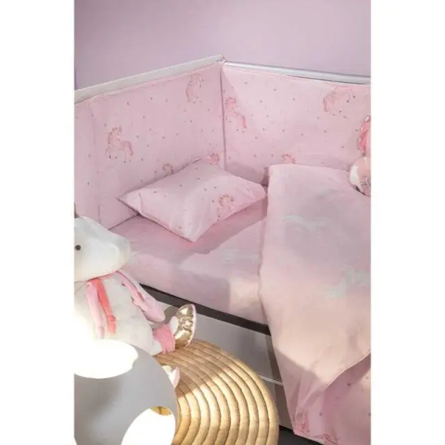 Σετ Σεντόνια Κούνιας Pinto Pinky 2x(115×170) + 1x(30×40) – Saint Clair