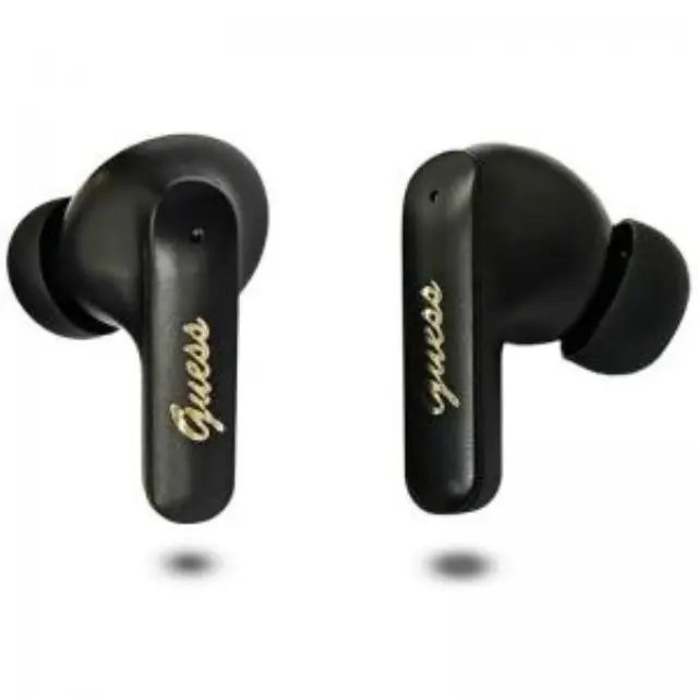 True Wireless Ακουστικά Bluetooth Guess Script Metal Logo 4G Μαύρο N70774 2