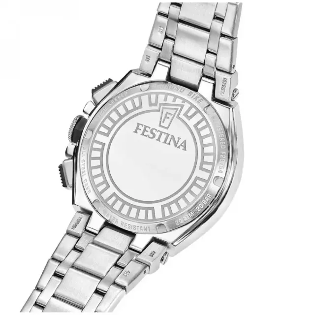 Festina Ανδρικό Ρολόι Μπαταρίας με Ασημί Ατσάλινο Μπρασελέ F20754/6 3