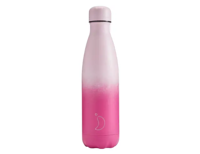 Μπουκάλι Θερμός Original Gradient Chilly's με χωρητικότητα 500ml και διατήρηση θερμοκρασίας 12h ζεστό / 24h κρύο - Rose Blush