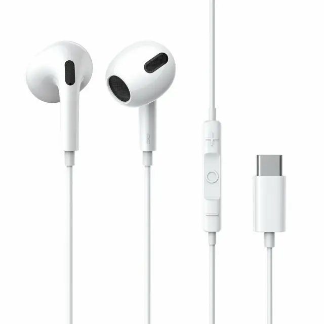 Baseus Encok C17 In-ear Handsfree με Βύσμα USB-C Λευκό