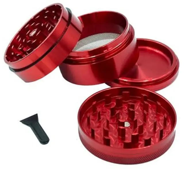Elements Grinder Τρίφτης Κόκκινο Medium 55mm Aluminium - 4 Parts 2