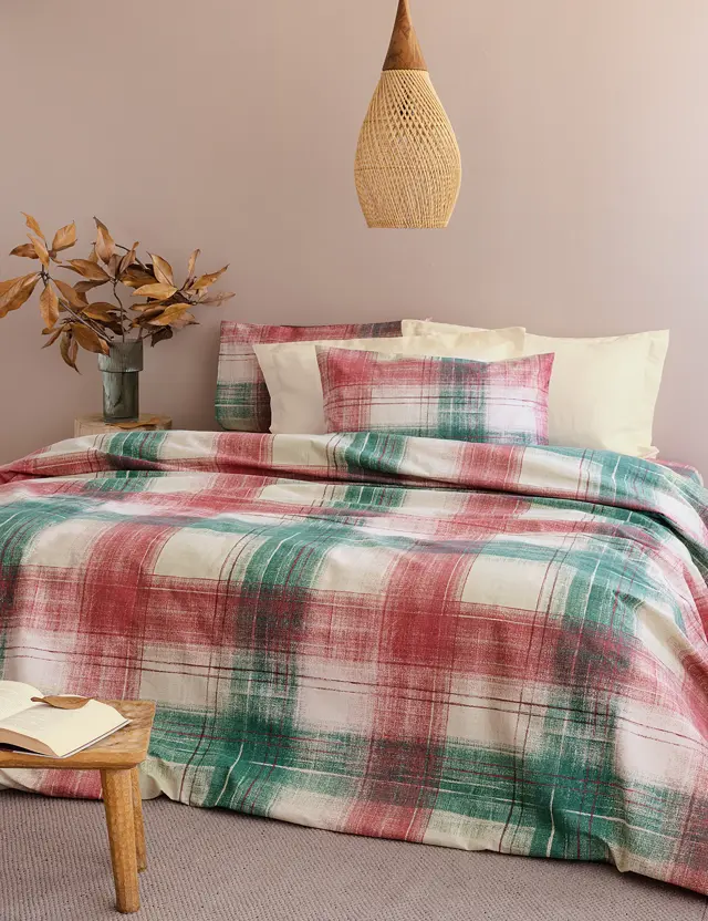 Σετ Σεντόνια 240Χ265 Υπέρδιπλα Flannel Beauty Palamaiki FB0221 Πολύχρωμο
