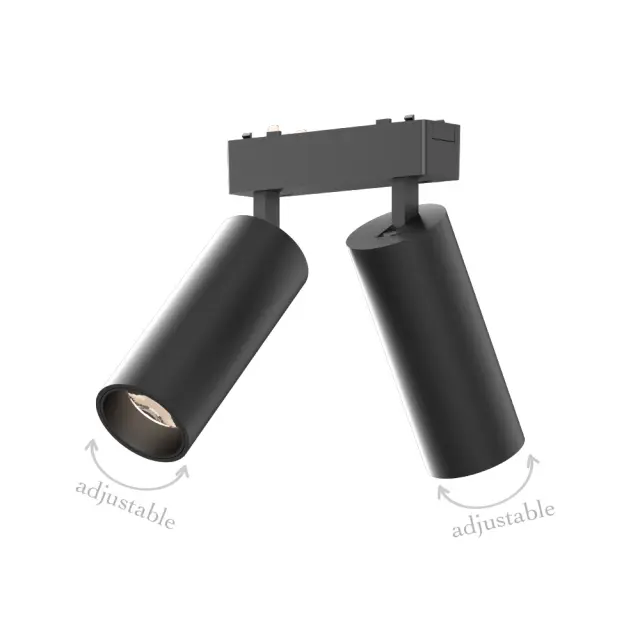 InLight Φωτιστικό LED 2x9W 3CCT για Ultra-Thin μαγνητική ράγα σε μαύρη απόχρωση D:16cmX4,4cm (T05205-BL) 3