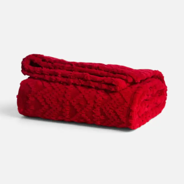 Nef-Nef Homeware Κουβερτάκι Καναπέ Flake 130x180 Κόκκινο 3