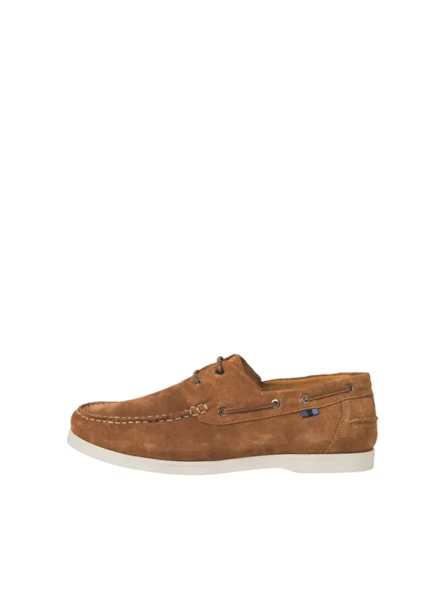 JFWGOLDERS SUEDE BOAT SHOE cognac