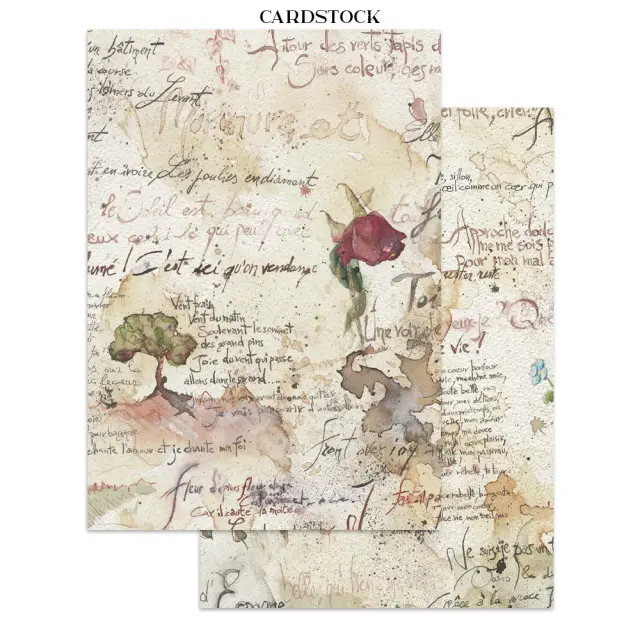 Junk journal Focus Point (cut-outs, backgrounds), Flowers and Poems 3