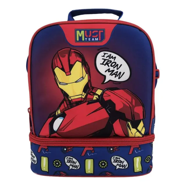 ΤΣΑΝΤΑΚΙ ΦΑΓΗΤΟΥ 22Χ16Χ28ΕΚ ΙΣΟΘΕΡΜΙΚΟ IRON MAN BLUE